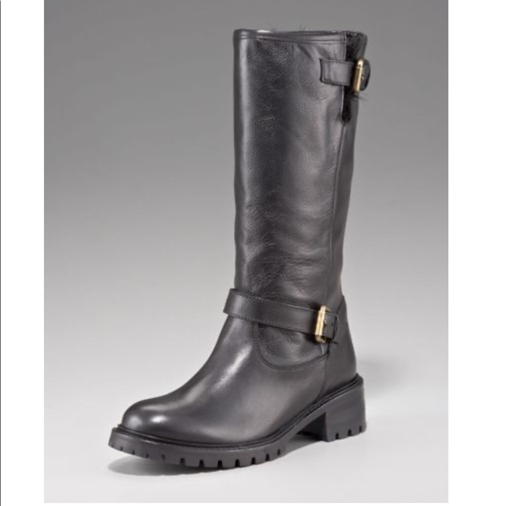 FENDI Black Moto Biker Boot